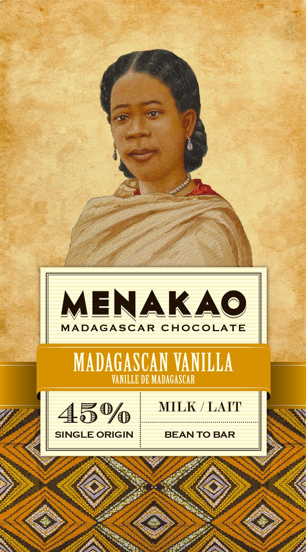 45% milk chocolate bar with Madagascar vanilla