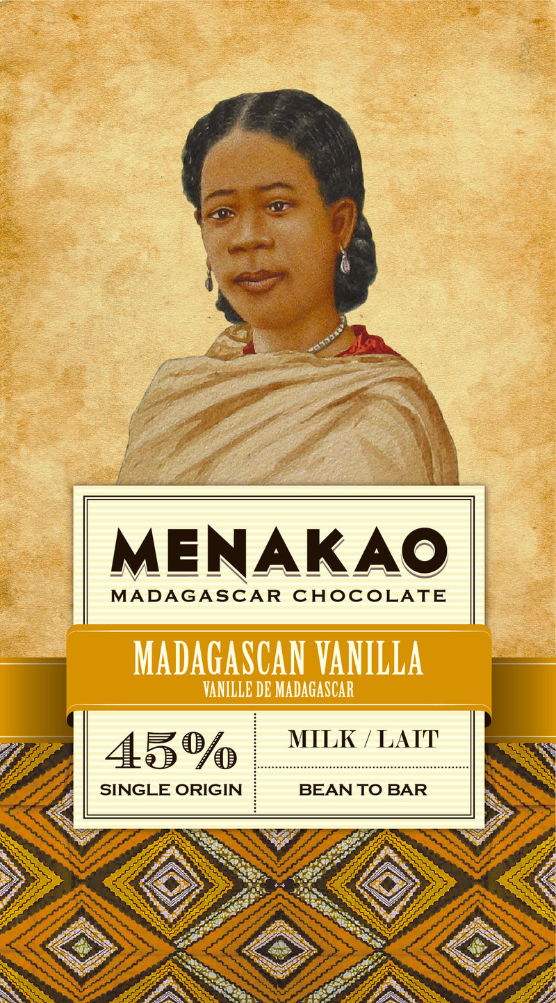 45% milk chocolate bar with Madagascar vanilla